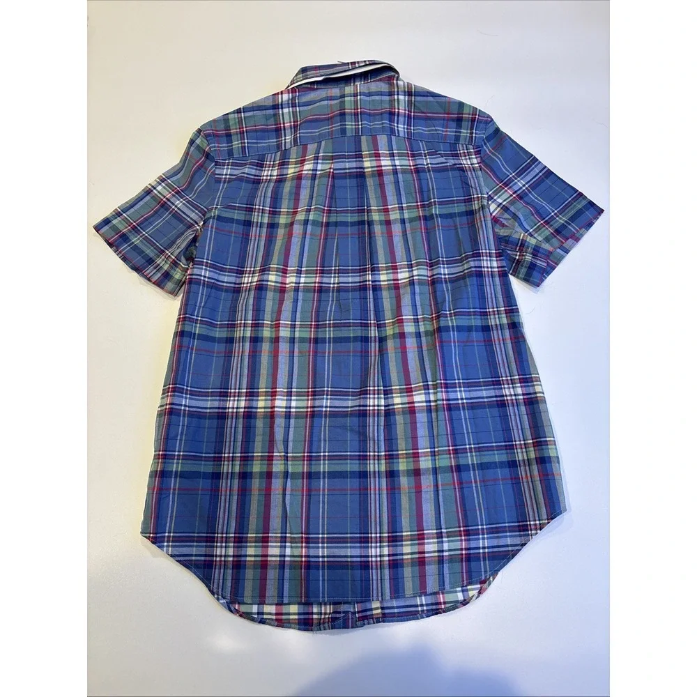 Polo Ralph Lauren‎ Madras Plaid Cotton Button Down Boy's Large(14-16)